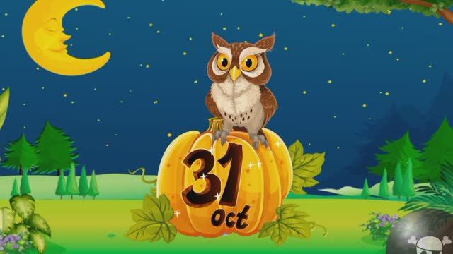 Хэллоуин, детские пазлы. смотреть онлайн