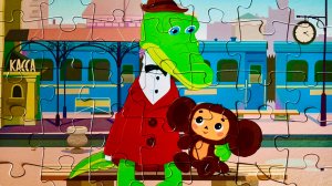 Чебурашка пазл для детей | Гена и Чебурашка| Видео для детей ❤️