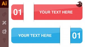 Плашки для презентаций в иллюстраторе