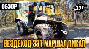 Обзор вездехода ЗЭТ Маршал Пикап #вездеход #болотоход #снегоболотоход #зэт #бездорожье #квадроцикл