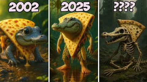 Evolution Of Quesadilla Crocodile - Italian Brainrot