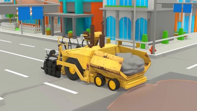 Мультики для мальчиков.Строительная техника 3Д.
