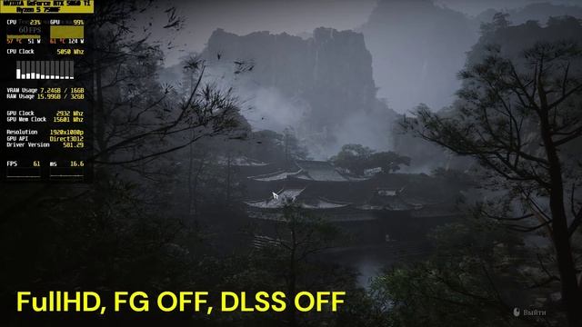 RTX 5060Ti 16Gb Ryzen 5 7500F (OC) Test In 7 Games FullHD