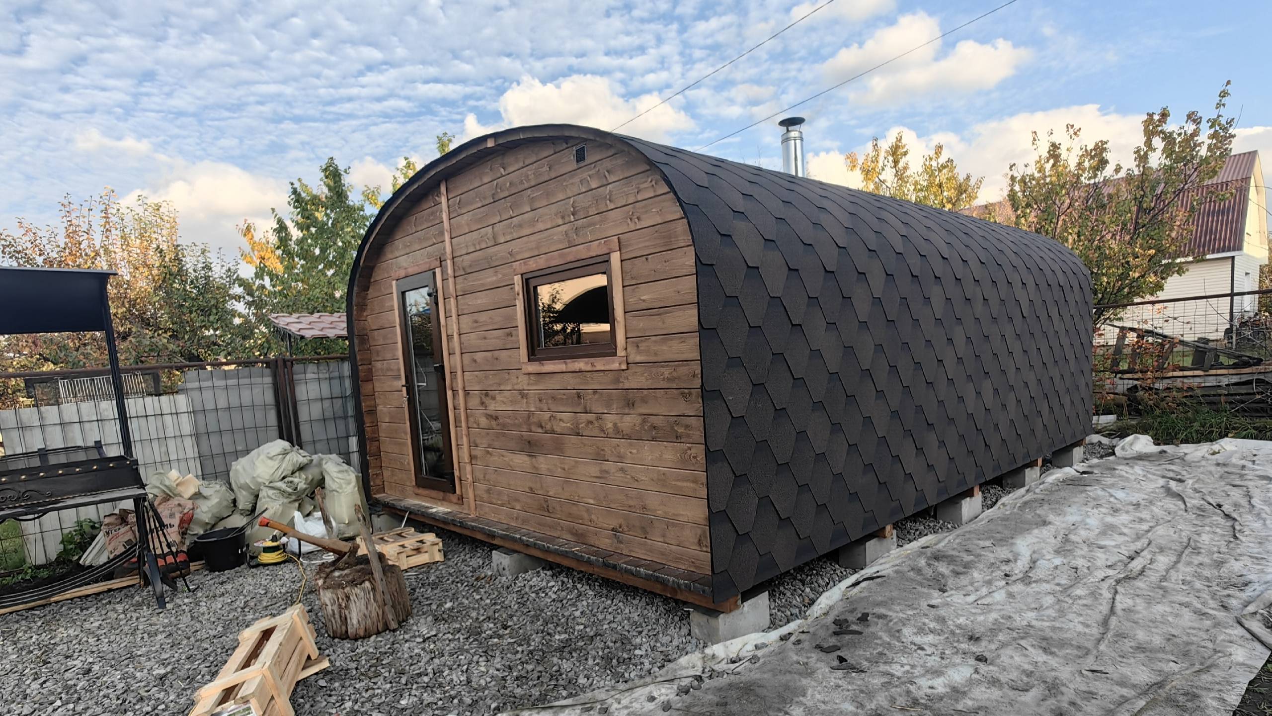 Баня "Купол" 4х6 - производство Govoroff смотреть онлайн