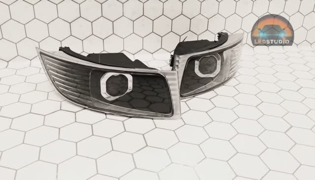 Lexus GX 470 фары противотуманные светодиодные с Bi led модулями от Ledstudio смотреть онлайн