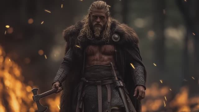 Сквозь огонь и пепел - Последний поход викингов, боевая музыка викингов для тренировок и отдыха смотреть онлайн