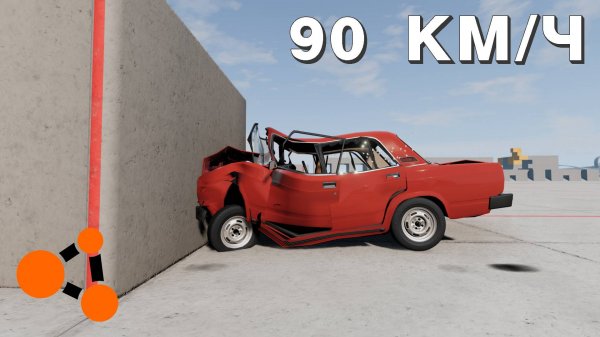 КРАШ-ТЕСТ В ЗАМЕДЛЕНИИ 1000 РАЗ ( BeamNG.Drive )