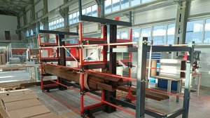 Консольные стеллажи с выдвижными полками от завода ЧЗ "Механика"