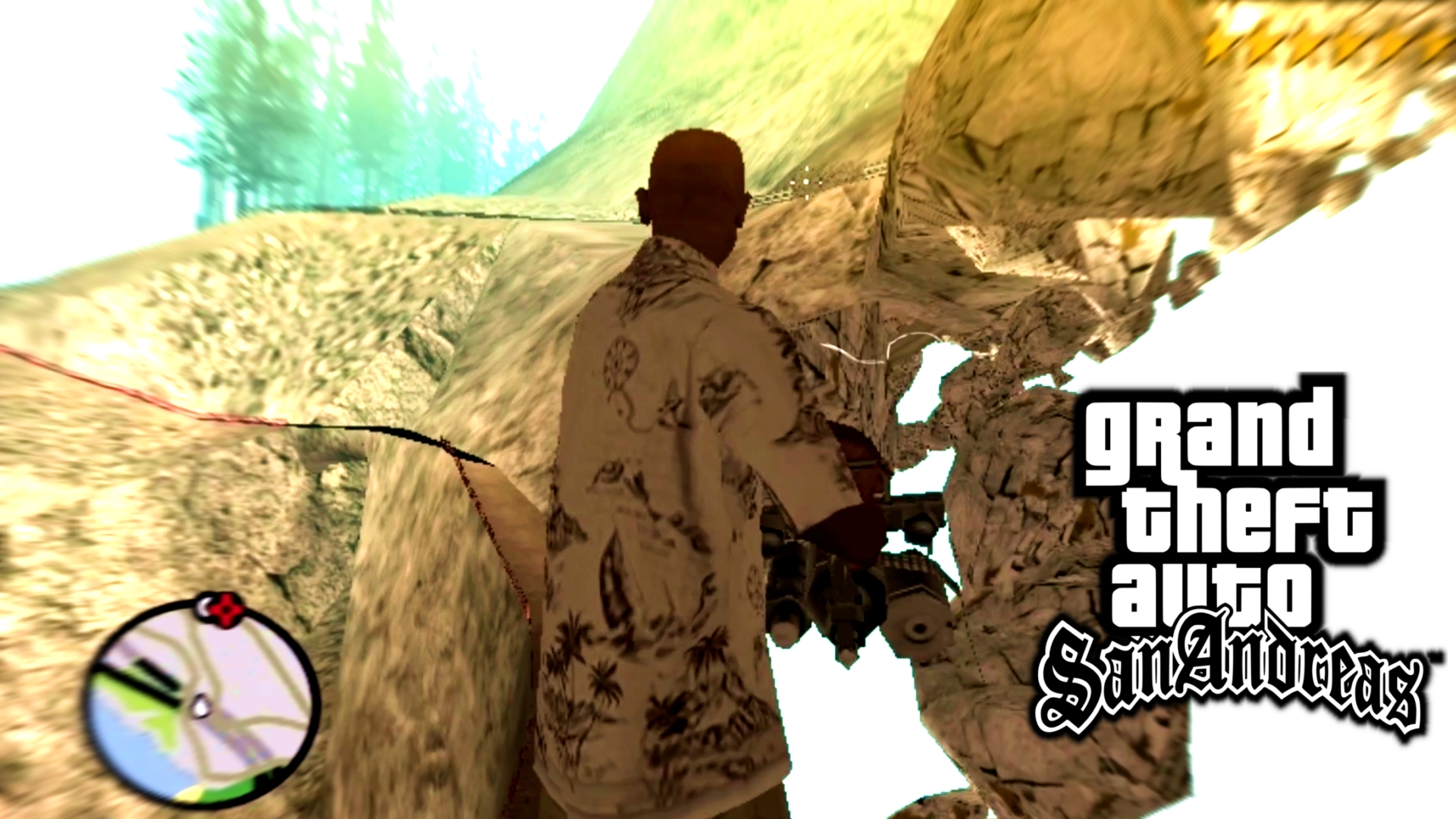 Баг на горе в ГТА Сан Андреас смотреть онлайн
