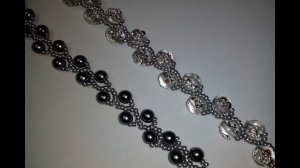 Браслет из бусин и бисера. Простой узор