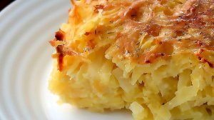 Картофельная запеканка из тертого картофеля. Быстрый и вкусный обед для всей семьи.
