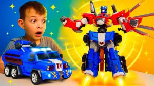 Трансформеры игрушки для мальчиков. Звездный отряд в космическом путешествии с Боевым воином