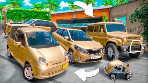 Угнал кучу золотых чит тачек и огромный монстр трак у мажора за 180 сек! Битва воров в ГТА 5 Онлайн