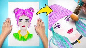 🎨 Учимся рисовать куклу с Сью 💄 Макияж и преображение шаг за шагом!