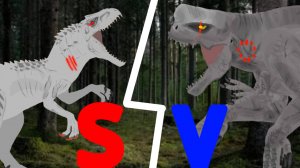 Индоминус рекс VS д рекс битва сильнейших