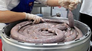 Приготовление корейской традиционной домашней колбасы (сандэ) - корейская еда