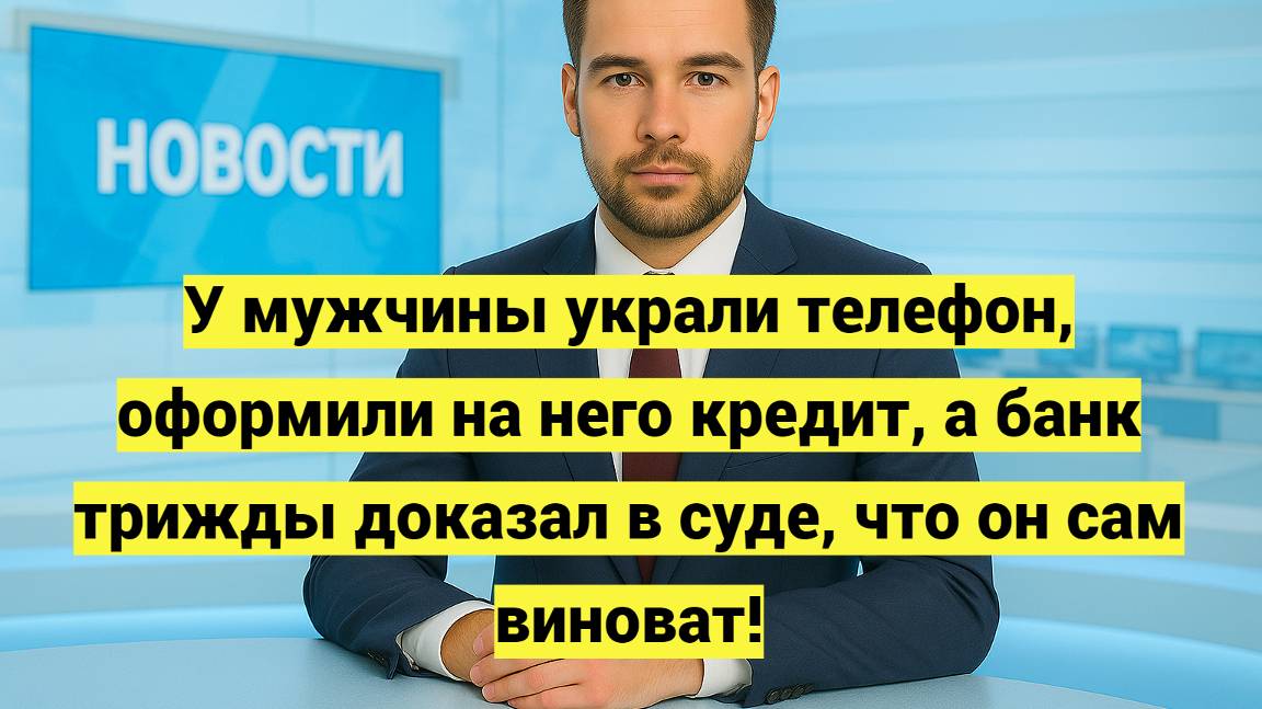 Мошенники оформили кредит на украденный телефон, а банк обвинил в этом самого владельца смотреть онлайн