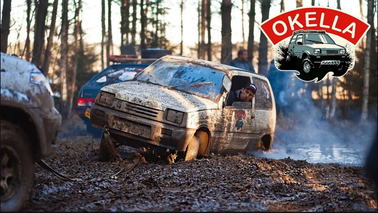 Ока 4х4 застряла, раздолбали трактор, утопили Ниву, Девятка проехала. Вода, грязь смотреть онлайн