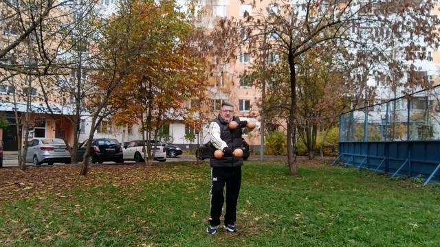 Разминка с деревянными гантелями весом 1.0 кг (3)