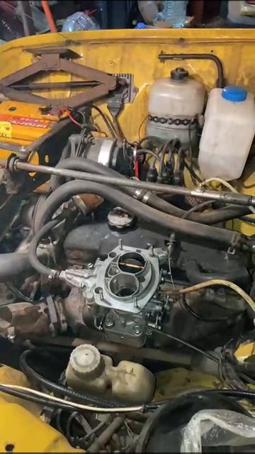 Вебер на Renault 4f4 первый пуск