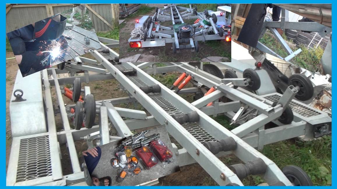 Привожу в порядок лодочный прицеп