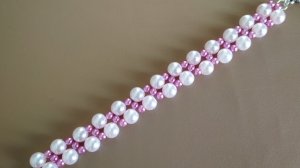 Браслетик из бусин. МК