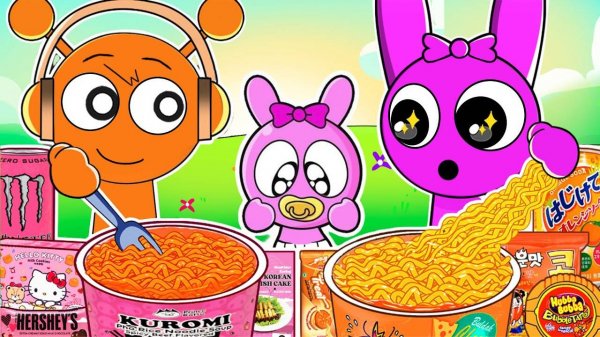 Incredibox Sprunki - Pinki Vs Oren Family Horror Versions Store Food Mukbang Animation ASMR [get-sav