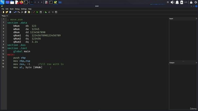 11.001 Developing another Assembly Program to Analyze with DDD смотреть онлайн