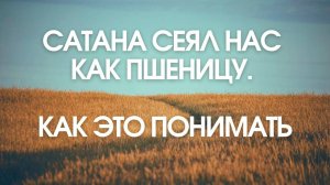 Сатана хотел сеять нас как пшеницу.как понять выражение. толкование текста евангелия#МаксимКаскун
