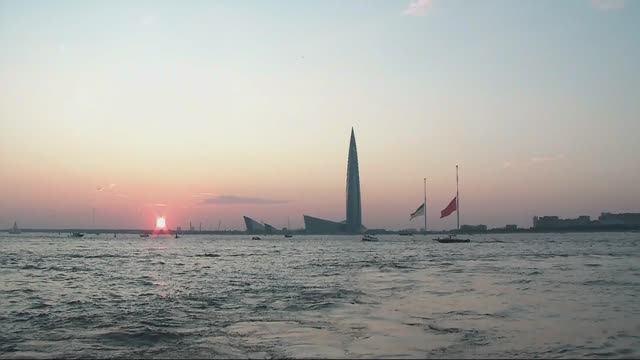 Закат в Финском заливе смотреть онлайн