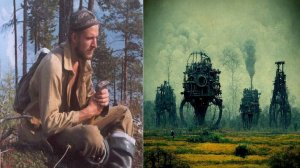 Странные существа добывали природные ископаемые в тайге