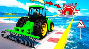 СМОЖЕТ ЛИ ТРАКТОР ПРОЕХАТЬ ГЛУБОКУЮ ЯМУ С ВОДОЙ В ГТА 5! ЭКСПЕРИМЕНТ В GTA 5 ONLINE