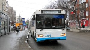 Троллейбус Екатеринбурга Тролза-5275.07 «Оптима» борт. №304 маршрут 30 на остановке " Победы"