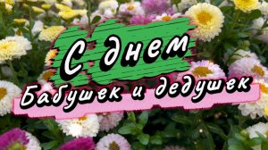26 июля день бабушек и дедушек. С днем бабушек и дедушек. Красивая песня