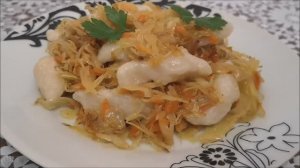 Ленивые вареники рецепт с капустой. ВКУСНО, БЫСТРО и ЛЕГКО!!!