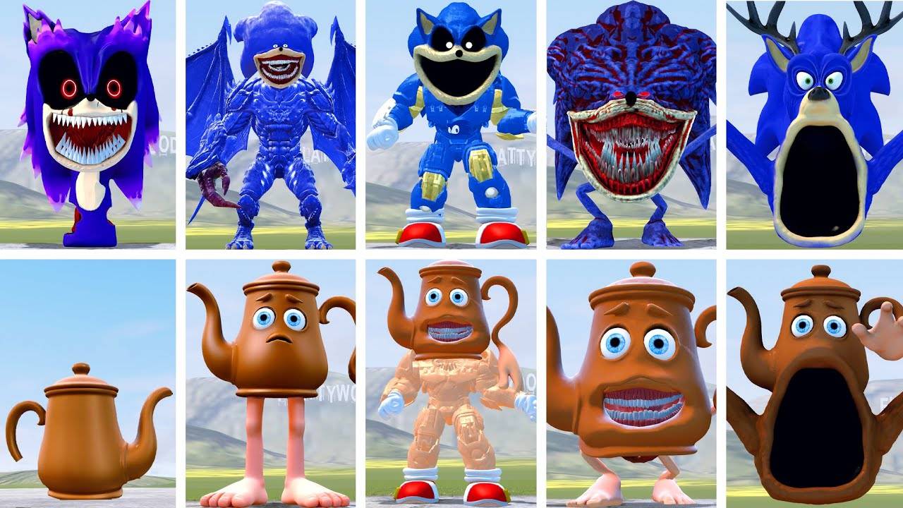 Эволюция Всей Семьи Shin Sonic Tapes Против Тататы Сахур В Гаррис Моде