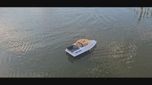 Выпустили разбрасыватель прикормки на однобункерные кораблики piXel Boat Carrier. Тесты на воде.