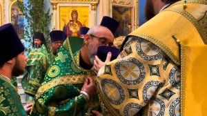 Митрополит Игнатий совершил Божественную литургию в Духосошественском соборе «первая часть»