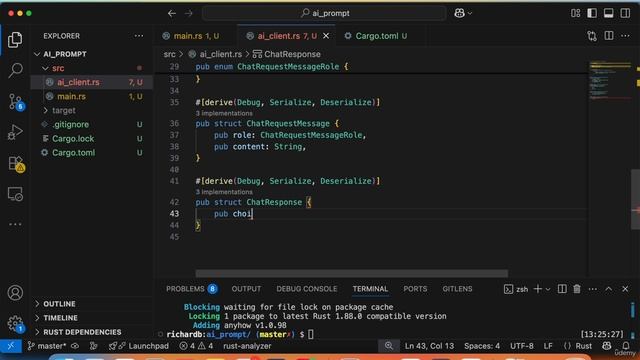 3 -Developing an AI prompt CLI App смотреть онлайн