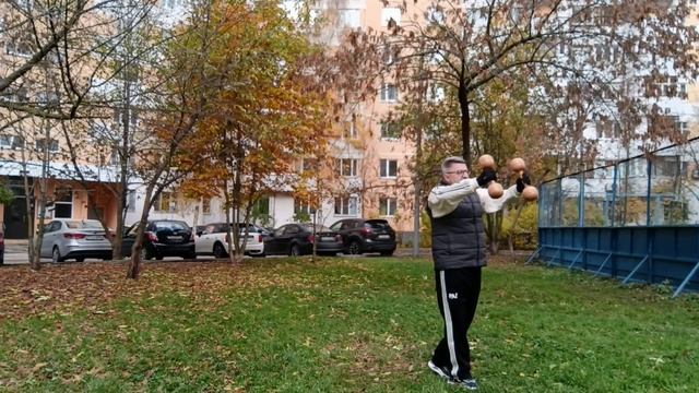 Разминка с деревянными гантелями весом 1.0 кг (4)
