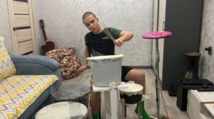 Самодельная барабанная установка