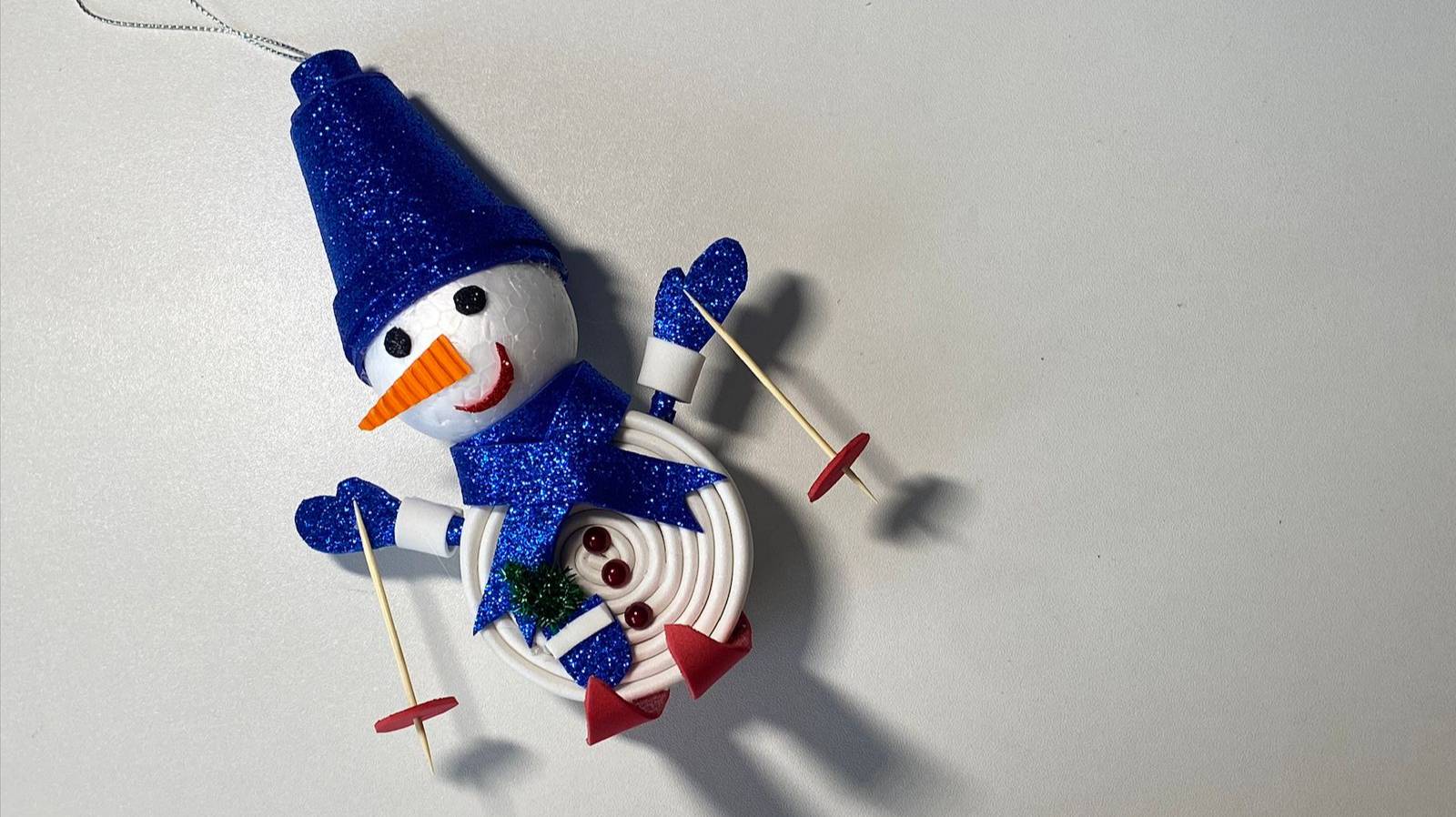 Снеговик фоамирана. Новогодняя игрушка своими руками смотреть онлайн
