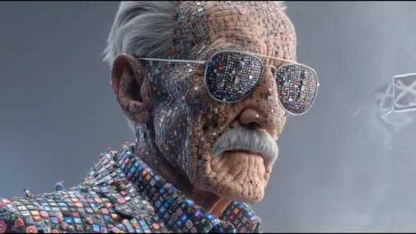 YOU AN APP Stunning AI Digital Art Generated Celebrities Made Entirely of App Icons 3D AI Video