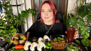 МУКБАНГ | Онигири, чачжанмен, чукка, физалис, халапеньо 🌶️ 🍙