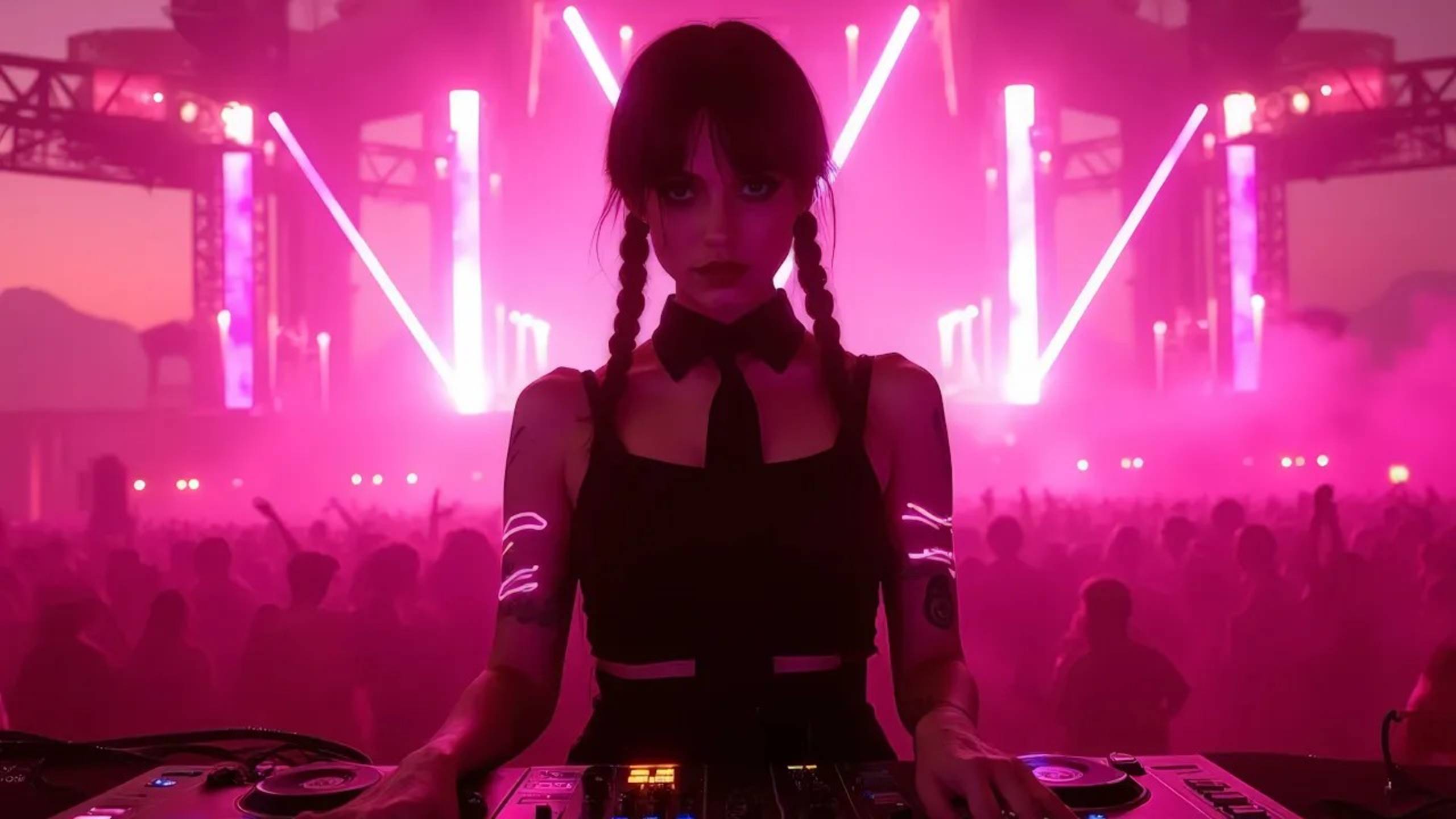 Hypnotic Dark Illusion | Techno Awakening In Pink Light