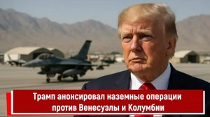 Трамп анонсировал наземные операции против Венесуэлы и Колумбии