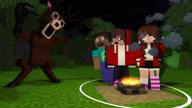 НОВЫЕ 99 НОЧЕЙ В ЛЕСУ В МАЙНКРАФТЕ, АНИМАЦИЯ смотреть онлайн