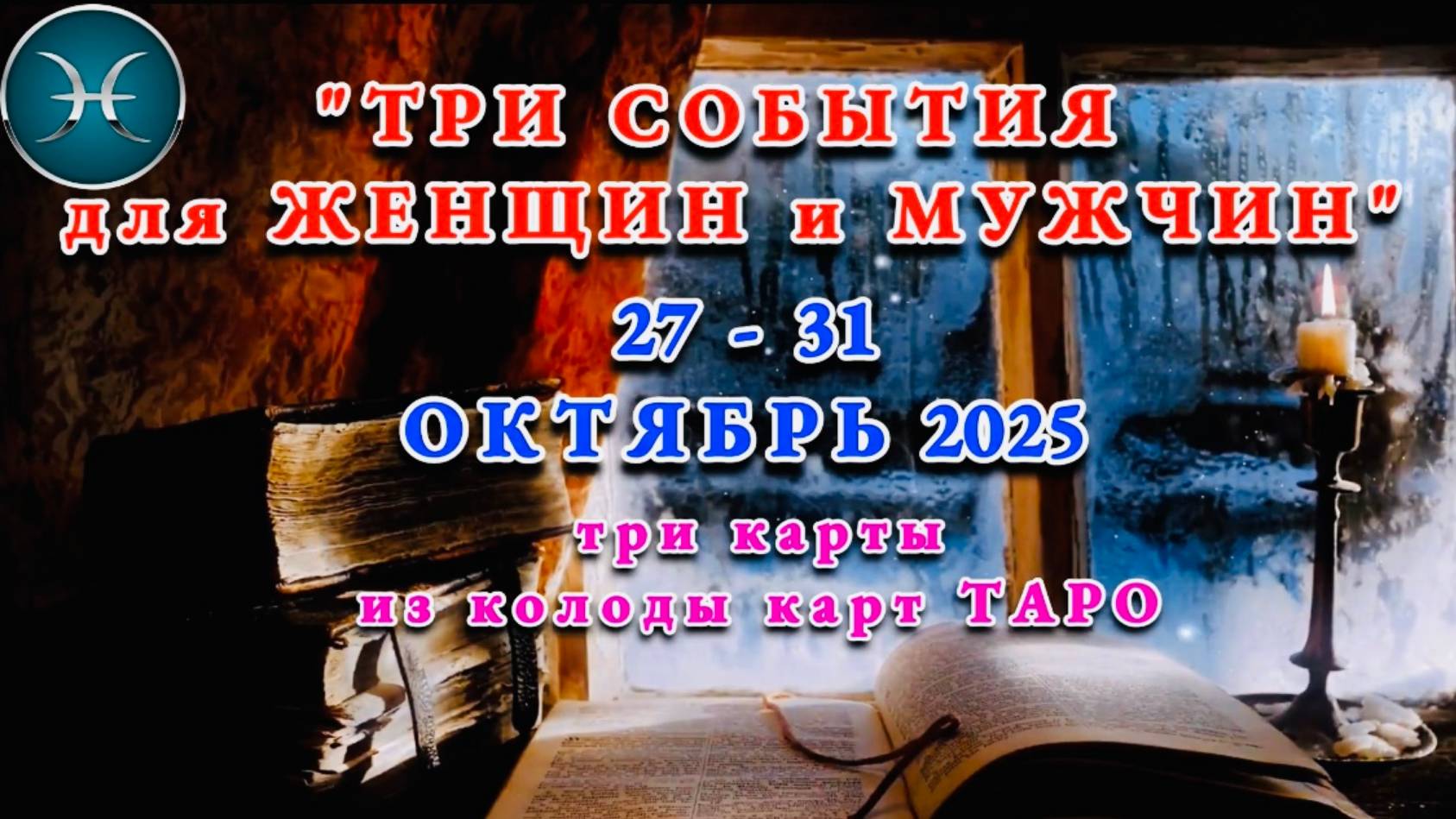 РЫБЫ: "ТРИ СОБЫТИЯ для ЖЕНЩИН и МУЖЧИН с 27 по 31 ОКТЯБРЯ 2025 года"!!! смотреть онлайн