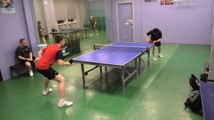 настольный теннис Рудаков М. (563) - Ким А. (612) Первая С Лига Клубный Чемпионат СПб 18.10