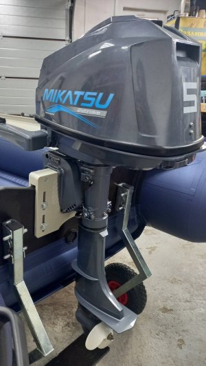 MIKATSU M5FHS Подбор гребного винта. Поднимаем мотор на 4 см от транса.